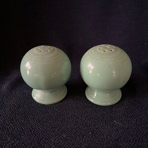 Homer Laughlin Fiesta Pastel Green Salt and Pepper Shakers